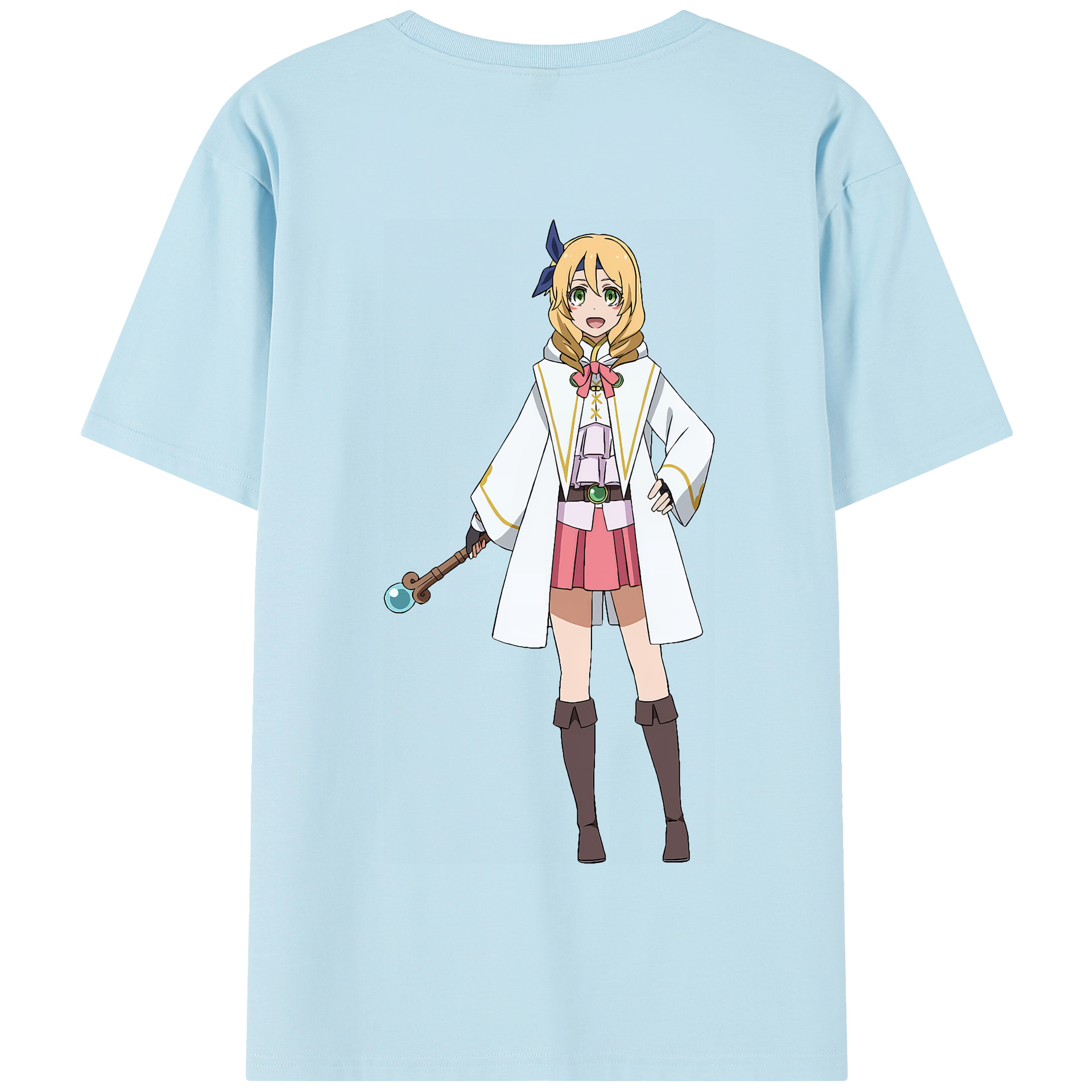 （画像用） 転スラ Regarding Reincarnated to Slime 綿100％半袖Tシャツ（背面プリント）